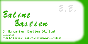 balint bastien business card